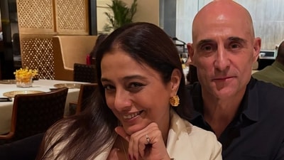 Tabu and Mark Strong shared posts as they met in Mumbai. Tabu and Mark Strong shared posts as they met in Mumbai.