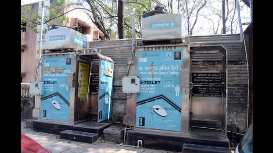 Unmanned sanitation and automated systems are the unique features of the toilets. (HT)