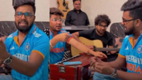 A viral video captured a group performing a revamped Chak De India song to rally support for Team India ahead of their ICC Champions Trophy 2025 match against Pakistan. (Instagram/mastaane_)