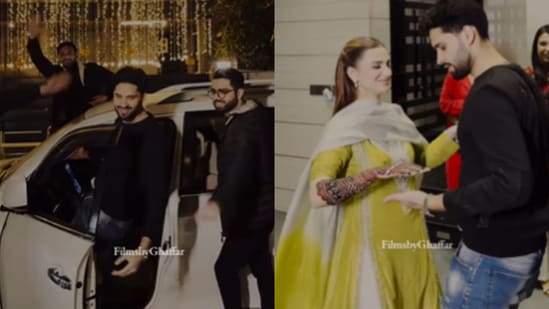 A video on Instagram showed a Pakistani groom's Bollywood-style dance surprise for his bride. (Instagram/filmsbyghaffar)