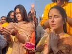 Veena Kaushal and Katrina Kaif at Maha Kumbh Mela