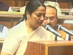 Delhi chief minister Rekha Gupta takes oath as an MLA on the first day of the assembly session. Delhi chief minister Rekha Gupta takes oath as an MLA on the first day of the assembly session.