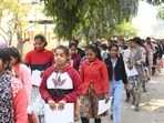 UP Board Exam 2025 Live: UPMSP Class 10, 12 shift 2 exams conclude(Santosh Kumar/HT Photo for representation)