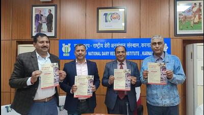 “About 500 dairy animals are expected to participate in this fair. Prizes worth about  ₹10 lakhs will also be distributed to the winning farmers in various competitions,” he said. (HT Photo)