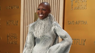 She somehow made it work. Wicked's very-own Cynthia Erivo commands attention at the 31st annual Screen Actors Guild Awards on Sunday in a vintage Givenchy gown designed by Alexander McQueen. (Jordan Strauss/Invision/AP) She somehow made it work. Wicked's very-own Cynthia Erivo commands attention at the 31st annual Screen Actors Guild Awards on Sunday in a vintage Givenchy gown designed by Alexander McQueen. (Jordan Strauss/Invision/AP)