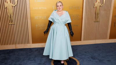 Nicola Coughlan stuns at the 31st Screen Actors Guild Awards in a vintage-inspired Dior look, accessorised with Bucherer Fine Jewellery. (REUTERS)