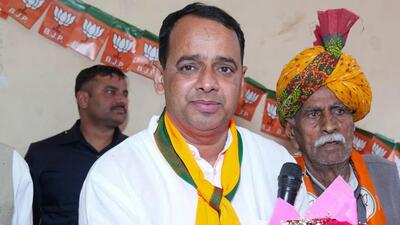 BJP’s mayoral candidate from Manesar Sunderlal Yadav (Parveen Kumar/HT Photo) BJP’s mayoral candidate from Manesar Sunderlal Yadav (Parveen Kumar/HT Photo)