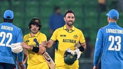Australia defeated England by five wickets to open their Champions Trophy 2025 campaign with a five-wicket win. (AFP) Australia defeated England by five wickets to open their Champions Trophy 2025 campaign with a five-wicket win. (AFP)