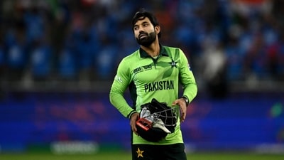 Pakistan's captain Mohammad Rizwan gestures at the end of the ICC Champions Trophy one-day international (ODI) cricket match between Pakistan and India at the Dubai International Stadium in Dubai on February 23 (AFP) Pakistan's captain Mohammad Rizwan gestures at the end of the ICC Champions Trophy one-day international (ODI) cricket match between Pakistan and India at the Dubai International Stadium in Dubai on February 23 (AFP)