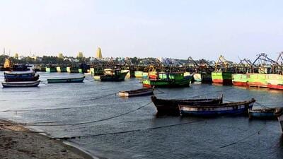 On Sunday, 32 fishermen were arrested and their vessels were seized by the Sri Lankan Navy. (ANI) On Sunday, 32 fishermen were arrested and their vessels were seized by the Sri Lankan Navy. (ANI)