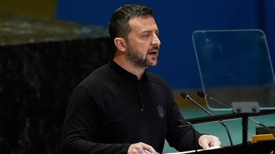 Ukraine's President Volodymyr Zelenskyy has been batting to regain lost land and rebuild the sunken economy over the last three years. He has persistently argued for Kyiv's NATO seat and Western assistance of arms and aid. Recently, he offered to resign as president if it meant peace for Ukraine and if it would get his nation a seat in the Washington-led NATO military alliance. (AP) Ukraine's President Volodymyr Zelenskyy has been batting to regain lost land and rebuild the sunken economy over the last three years. He has persistently argued for Kyiv's NATO seat and Western assistance of arms and aid. Recently, he offered to resign as president if it meant peace for Ukraine and if it would get his nation a seat in the Washington-led NATO military alliance. (AP)