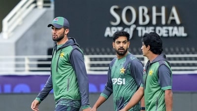 Shaheen Shah Afridi, Haris Rauf and Naseem Shah are put under the scanner after another disaster in ICC tournaments. ( PTI Images) Shaheen Shah Afridi, Haris Rauf and Naseem Shah are put under the scanner after another disaster in ICC tournaments. ( PTI Images)