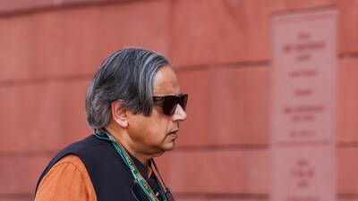 Congress MP Shashi Tharoor during the Budget session of Parliament in New Delhi, Tuesday, Feb. 11, 2025. (PTI) Congress MP Shashi Tharoor during the Budget session of Parliament in New Delhi, Tuesday, Feb. 11, 2025. (PTI)