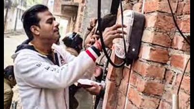 The drive to curb power theft in Sambhal was launched on April 1 last year. (HT file) The drive to curb power theft in Sambhal was launched on April 1 last year. (HT file)
