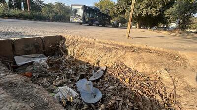 The spot of the collision. (Parveen Kumar/HT Photo) The spot of the collision. (Parveen Kumar/HT Photo)