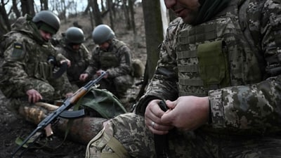 Even though glimmers of hope of an end resolution being in the works for the war, armymen and those in the forces are still undergoing practice and training sessions to enhance their tactical capabilities in the war in Ukraine. Their resolve to push back against Russian forces still exists. (AFP) Even though glimmers of hope of an end resolution being in the works for the war, armymen and those in the forces are still undergoing practice and training sessions to enhance their tactical capabilities in the war in Ukraine. Their resolve to push back against Russian forces still exists. (AFP)