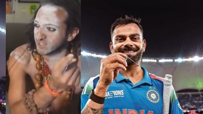 IIT Baba apologises after getting trolled for his wrong prediction on India vs Pakistan match (Photos: Instagram) IIT Baba apologises after getting trolled for his wrong prediction on India vs Pakistan match (Photos: Instagram)
