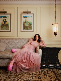 Outfit: Geisha Designs | The actor is radiant in this crystal gown by Geisha Designs with soft ruffles and delicate embroidery. The outfit was paired with Jeetinder Sandhu shoes (Photo: Sarang Gupta) Outfit: Geisha Designs | The actor is radiant in this crystal gown by Geisha Designs with soft ruffles and delicate embroidery. The outfit was paired with Jeetinder Sandhu shoes (Photo: Sarang Gupta)