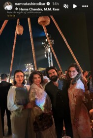 Namrata Shirodkar with Pinky Reddy, Jr NTR and Upasana Konidela.