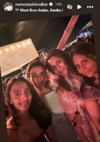 Lakshmi Pranathi, Namrata Shirodkar, Upasana Konidela and Anushpala Kamineni Ebrahim cosy up for a pic.