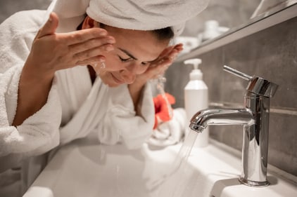 Overwashing strips the natural oil from skin. (Freepik) Overwashing strips the natural oil from skin. (Freepik)