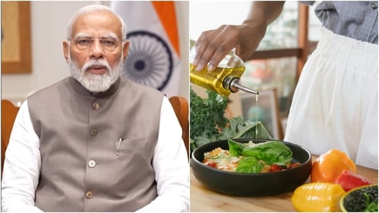 "Help strengthen the fight against obesity and spread awareness on reducing edible oil consumption in food," read Narendra Modi's X post. (Instagram/@narendramodi, Pexels)