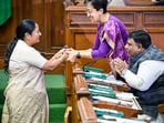 Delhi chief minister Rekha Gupta with LOP Atishi in the assembly. (Photo by Raj K Raj/ Hindustan Times) Delhi chief minister Rekha Gupta with LOP Atishi in the assembly. (Photo by Raj K Raj/ Hindustan Times)