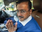 AAP convenor Arvind Kejriwal leaves his residence for a meeting with party's leaders from Punjab at Kapurthala House. AAP convenor Arvind Kejriwal leaves his residence for a meeting with party's leaders from Punjab at Kapurthala House.