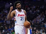 Joel Embiid's career has declined since winning the 2022 NBA MVP due to injuries, missing 37 games this season. (AP Photo/Matt Slocum) Joel Embiid's career has declined since winning the 2022 NBA MVP due to injuries, missing 37 games this season. (AP Photo/Matt Slocum)