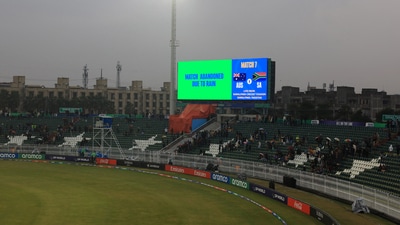 Rain led to the first washout of 2025 Champions Trophy (REUTERS) Rain led to the first washout of 2025 Champions Trophy (REUTERS)