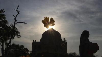 An AQI of 188 (moderate) was recorded at 9am on Tuesday. (PTI)