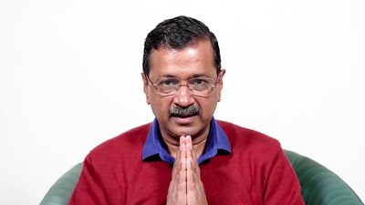 New Delhi, Feb 08 (ANI): Aam Aadmi Party (AAP) National Convener Arvind Kejriwal speaks on Delhi Assembly election results, in New Delhi on Saturday. (ANI Photo) (ANI X) New Delhi, Feb 08 (ANI): Aam Aadmi Party (AAP) National Convener Arvind Kejriwal speaks on Delhi Assembly election results, in New Delhi on Saturday. (ANI Photo) (ANI X)