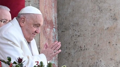What Nostradamus, who foretold Hitler’s rise to power, may have predicted about Pope Francis' death and successor (Photo by Tiziana FABI / AFP) (AFP) What Nostradamus, who foretold Hitler’s rise to power, may have predicted about Pope Francis' death and successor (Photo by Tiziana FABI / AFP) (AFP)