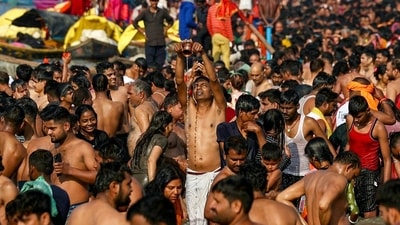 The 2025 Maha kumbh, the world's largest spiritual and cultural gathering, commenced on Paush Purnima (January 13, 2025) and is set to conclude on February 26. (AFP) The 2025 Maha kumbh, the world's largest spiritual and cultural gathering, commenced on Paush Purnima (January 13, 2025) and is set to conclude on February 26. (AFP)