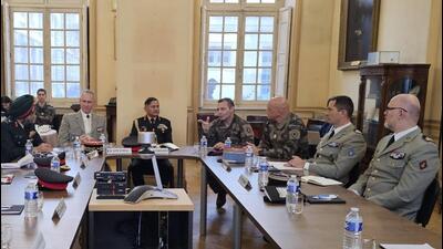 Indian Army chief General Upendra Dwivedi will visit Carpiagne on Wednesday to witness live firing exercises (X/adgpi) Indian Army chief General Upendra Dwivedi will visit Carpiagne on Wednesday to witness live firing exercises (X/adgpi)