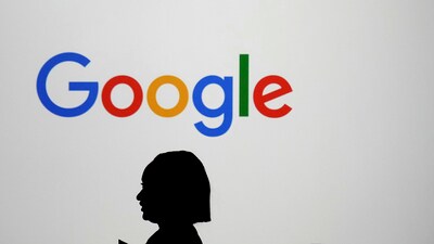 A woman walks by a giant screen with a logo at an event at the Paris Google Lab on the sidelines of the AI Action Summit in Paris, Sunday, Feb. 9, 2025. (Thibault Camus/AP) A woman walks by a giant screen with a logo at an event at the Paris Google Lab on the sidelines of the AI Action Summit in Paris, Sunday, Feb. 9, 2025. (Thibault Camus/AP)