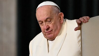 Pope Francis health: The pontiff was admitted to Rome's Gemelli Hospital on February 14 after a week-long battle with bronchitis. (AFP) Pope Francis health: The pontiff was admitted to Rome's Gemelli Hospital on February 14 after a week-long battle with bronchitis. (AFP)