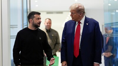 President Donald Trump with Ukraine's President Volodymyr Zelenskyy (AP Photo/Julia Demaree Nikhinson) President Donald Trump with Ukraine's President Volodymyr Zelenskyy (AP Photo/Julia Demaree Nikhinson)