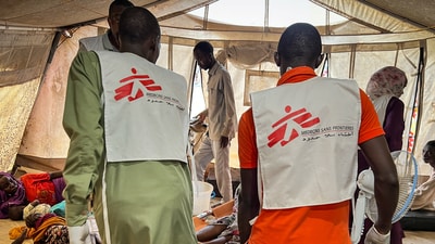 Due to an increase in attacks and violence in the area, Doctors Without Borders suspended their activities in the famine-stricken Zamzam camp in Sudan on Monday. (Reuters/representative)