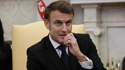 French President Emmanuel Macron looks on a meeting with US President Donald Trump (not in pic) in the Oval Office of the White House in Washington, DC, (AFP) French President Emmanuel Macron looks on a meeting with US President Donald Trump (not in pic) in the Oval Office of the White House in Washington, DC, (AFP)