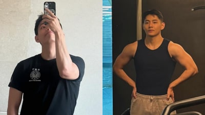 Kim Taehyung shares enlistment pics