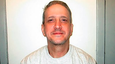 FILE - This photo provided by the Oklahoma Department of Corrections shows death row inmate Richard Glossip on Feb. 19, 2021. (AP) FILE - This photo provided by the Oklahoma Department of Corrections shows death row inmate Richard Glossip on Feb. 19, 2021. (AP)
