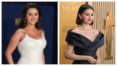 Selena Gomez looked leaner but just as pretty during both the awards shows. Selena Gomez looked leaner but just as pretty during both the awards shows.