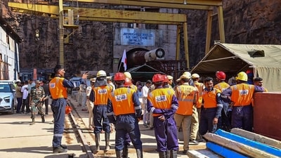 A team of rat miners who successfully rescued workers trapped in Uttarakhand’s Silkyara tunnel in 2023 also joined the rescue ops (AFP) A team of rat miners who successfully rescued workers trapped in Uttarakhand’s Silkyara tunnel in 2023 also joined the rescue ops (AFP)