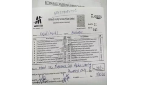 The receipt of the fine issued to one of the domestic workers in the society (Photo: Reddit) The receipt of the fine issued to one of the domestic workers in the society (Photo: Reddit)