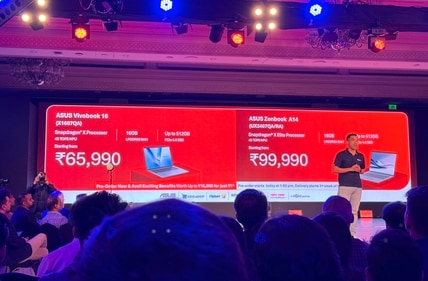Asus Vivobook 16, Zenbook A14 price in India. (Shaurya Sharma - HT)