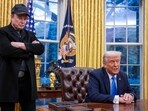 Elon Musk listens as US President Donald Trump speaks in the Oval Office of the White House in Washington, DC, on February 11, 2025. Elon Musk listens as US President Donald Trump speaks in the Oval Office of the White House in Washington, DC, on February 11, 2025.