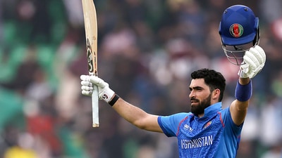 Ibrahim Zadran not only broke his own record for Afghanistan's highest individual ODI score but also a tournament record, days after Ben Duckett's 165 in England's opening loss to Australia. (ICC- X) Ibrahim Zadran not only broke his own record for Afghanistan's highest individual ODI score but also a tournament record, days after Ben Duckett's 165 in England's opening loss to Australia. (ICC- X)