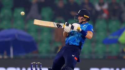 Joe Root's 120 went in vain as England lost regular wickets to lose their second straight ODI to the Afghans after their shock defeat in the 2023 World Cup in India. (REUTERS) Joe Root's 120 went in vain as England lost regular wickets to lose their second straight ODI to the Afghans after their shock defeat in the 2023 World Cup in India. (REUTERS)