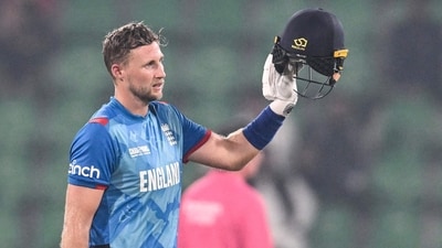 Joe Root smashed a fine century under difficult circumstances but could not stop England's elimination from the Champions Trophy. (AFP) Joe Root smashed a fine century under difficult circumstances but could not stop England's elimination from the Champions Trophy. (AFP)
